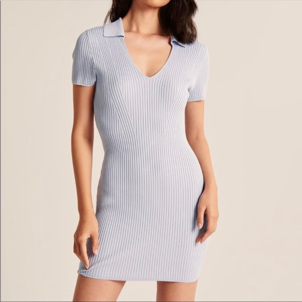 NWT Abercrombie & Fitch Polo Elevated Knit Mini Dress